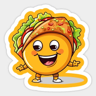 kawaii Taco cehees T-Shirt cute potatofood funny Sticker